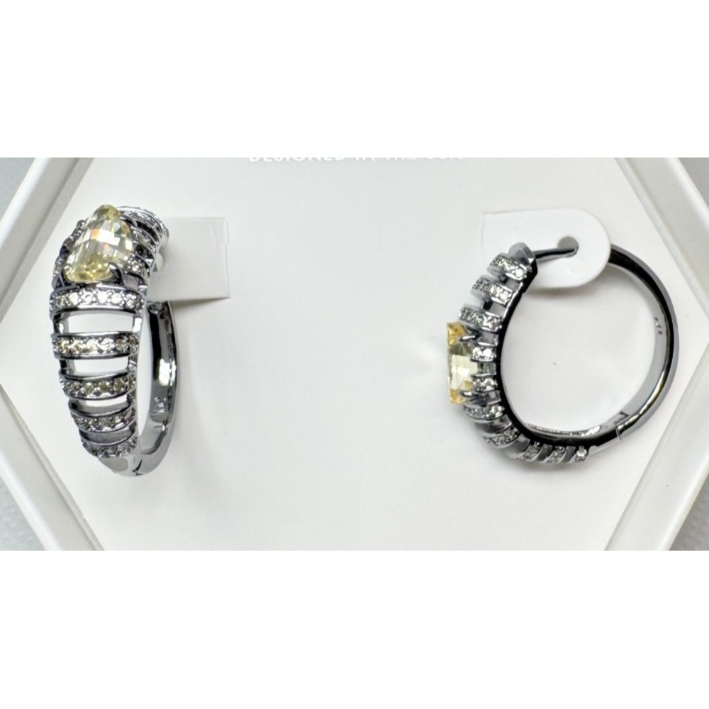 Bomb Party November Earrings - ER16014 Held By Motion - Hematite